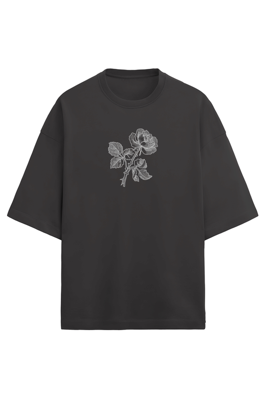 Floral Unisex Terry Oversized T-Shirt
